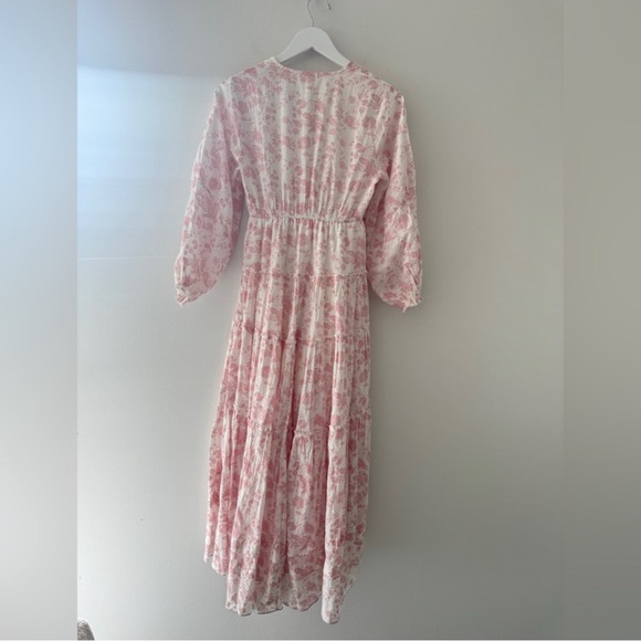 FREE PEOPLE Pappiet Midi Dress in Femme Combo S - Picture 6 of 9